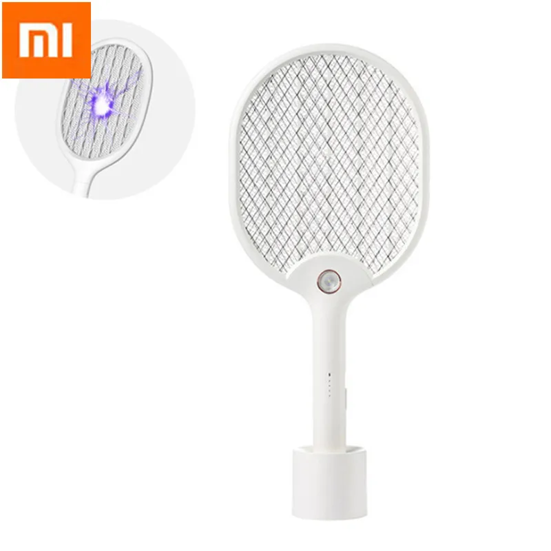 

Xiaomi 3000V Electric Mosquito Swatter Anti-electric Shock Net USB Charging Mosquito Dispeller Portable Travel With Base Bracket