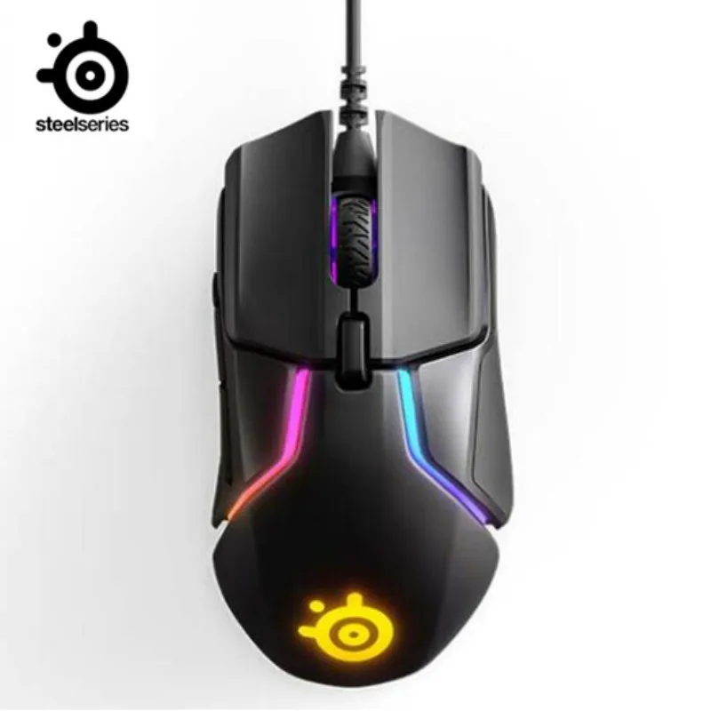 Проводная игровая мышь SteelSeries Rival 600, rgb, программирование макросов, двойной датчик противовеса, противоскользящая мышь свободного веса