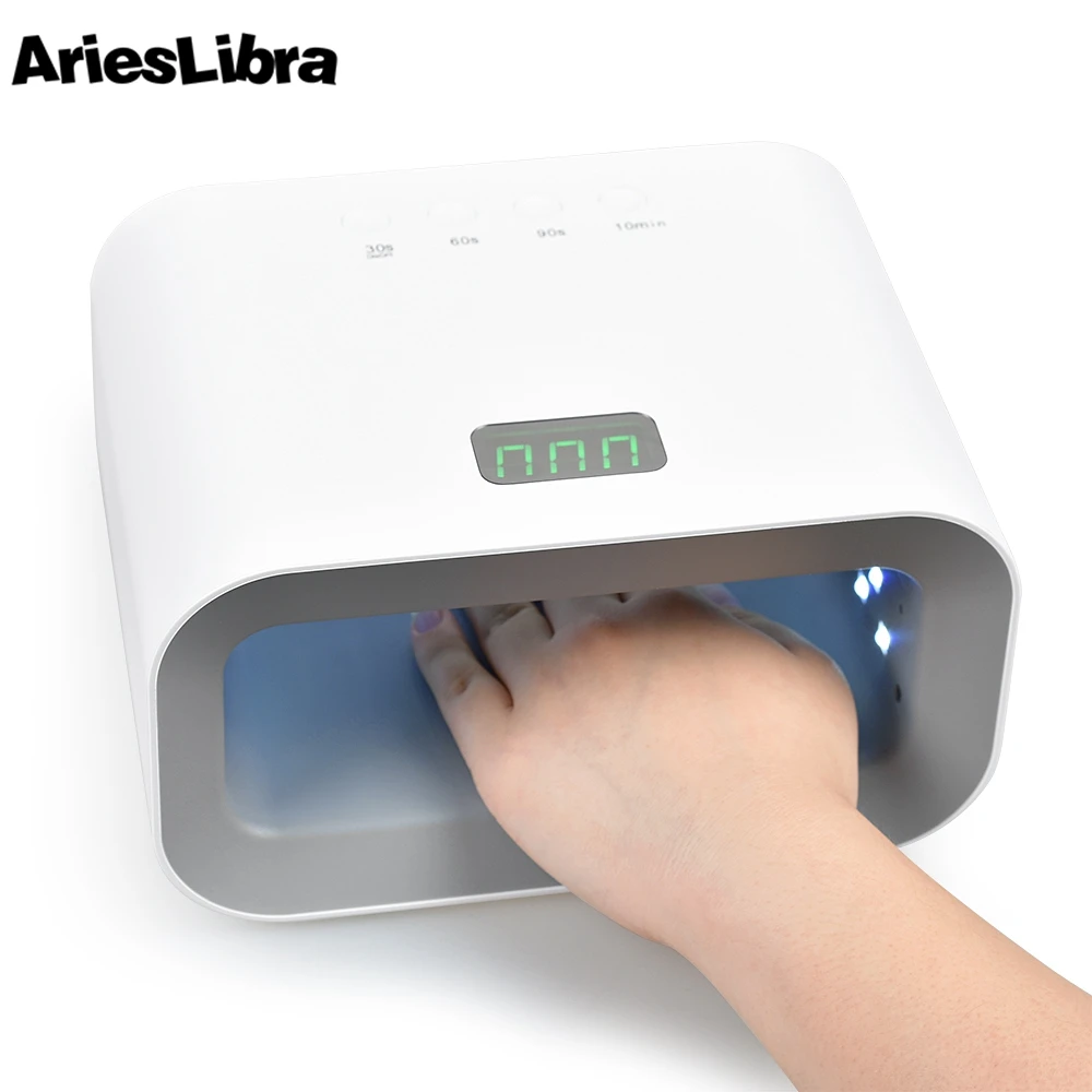 AriesLibra 90 Вт УФ светодиодный светильник 2 в 1 красный светильник для ухода за кожей Отбеливающий маникюрный Сушилка для ногтей светильник для дизайна ногтей УФ-лампа светодиодный светильник для геля для ногтей