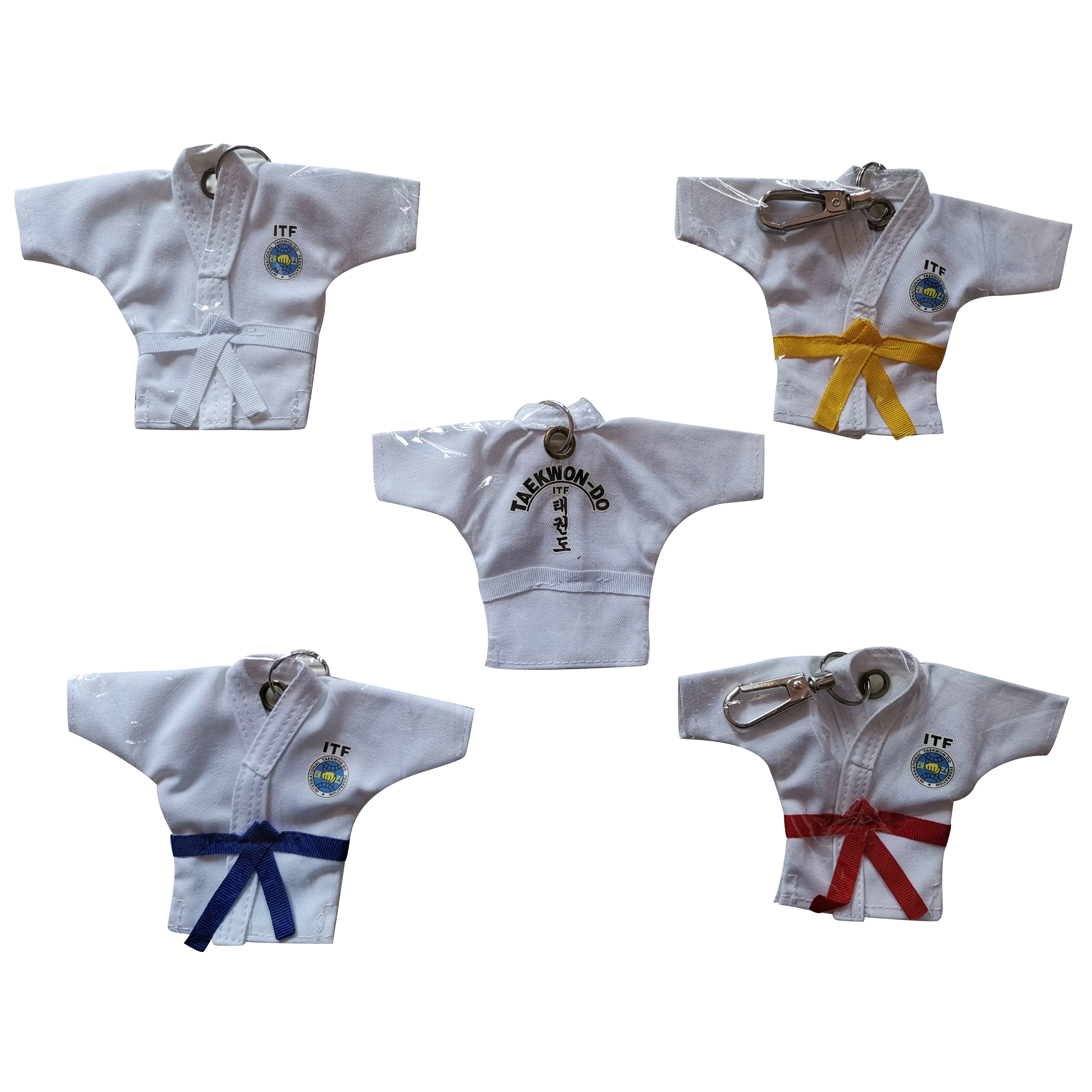 

Hot Taekwondo Keychain ITF Supplies Taekwondo Uniform Sport Gifts for Birthday Keepsake Pendant Key Button key Ring