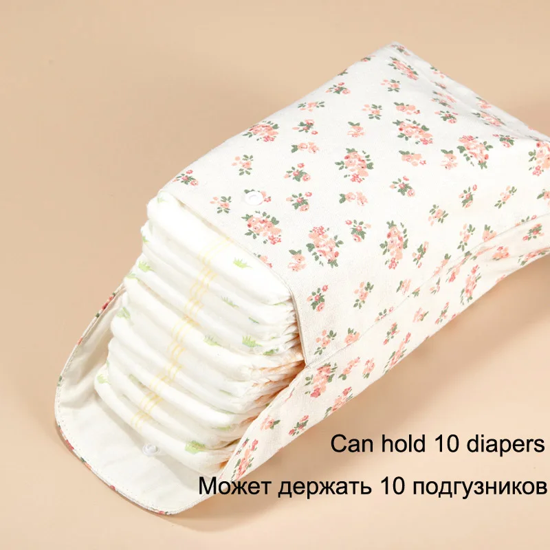 

Baby Steoller Bag Cotton Floral Print Diaper Bag Washable High Quality Handbag Outdoor Travel Baby Nappy Bag Portable Handbag