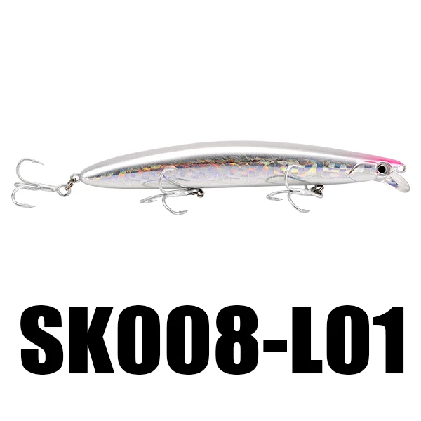 4 шт./лот SeaKnight SK008 Minnow приманки для ловли рыбы, 20 г 125 мм 0,3~ 0,9 M Искусственный Приманки жесткая приманка для рыбалки, набор для рыбалки со воблер с 3 крючка - Цвет: 4 Pieces Color L01