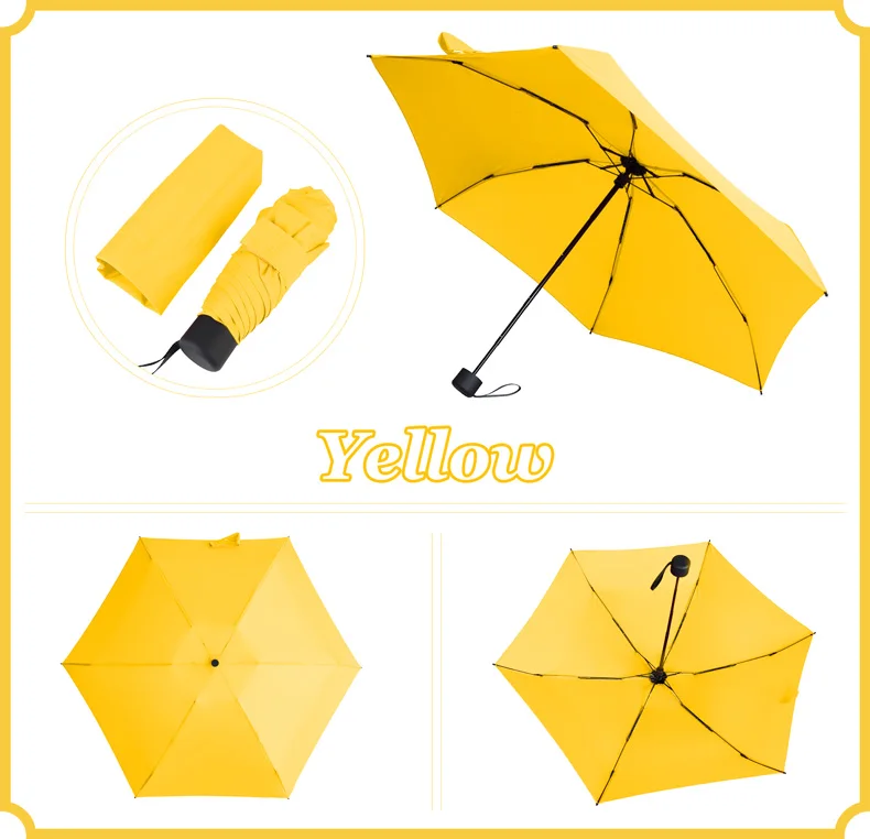 Супер светильник, 190 г, карманный зонтик, для дождя, для женщин, мини, УФ, 5, складные зонты, для мужчин, подарок, зонтик для девочек, водонепроницаемый, для путешествий, для детей, Paraguas