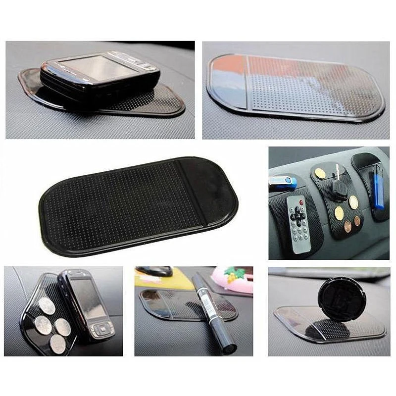 

1 pcs 14x8cm Silicon Car Dashboard Anti-Slip Pad Mobile Phone Holder Storage Coins Travel Sticky Mat Car Accessories