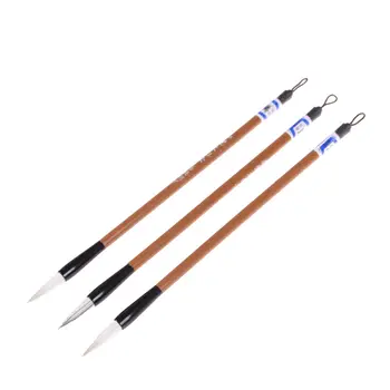 

3pcs/set Excellent Quality Chinese Calligraphy Brushes Pen For Woolen And Weasel Hair Writing Brush Fit For Student School