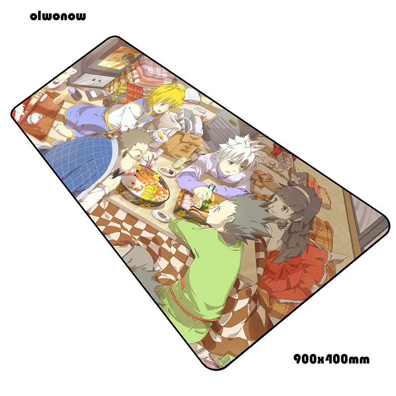 Hunter x hunter padmouse 900x400x3 мм игровой коврик для мыши милый коврик для мыши игровой компьютерный стол популярный коврик notbook mousemat pc - Цвет: Size 900x400x3mm