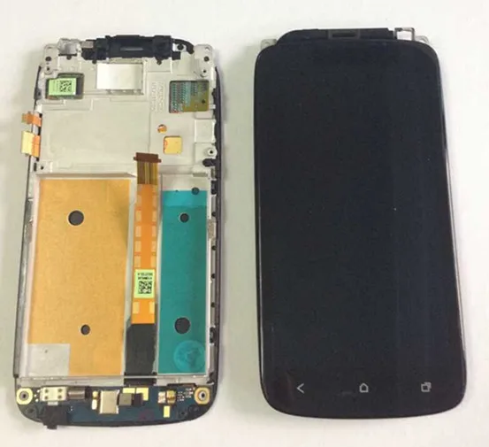 

LCD screen display+touch panel digiziter with frame For HTC One S Z520e black free shipping