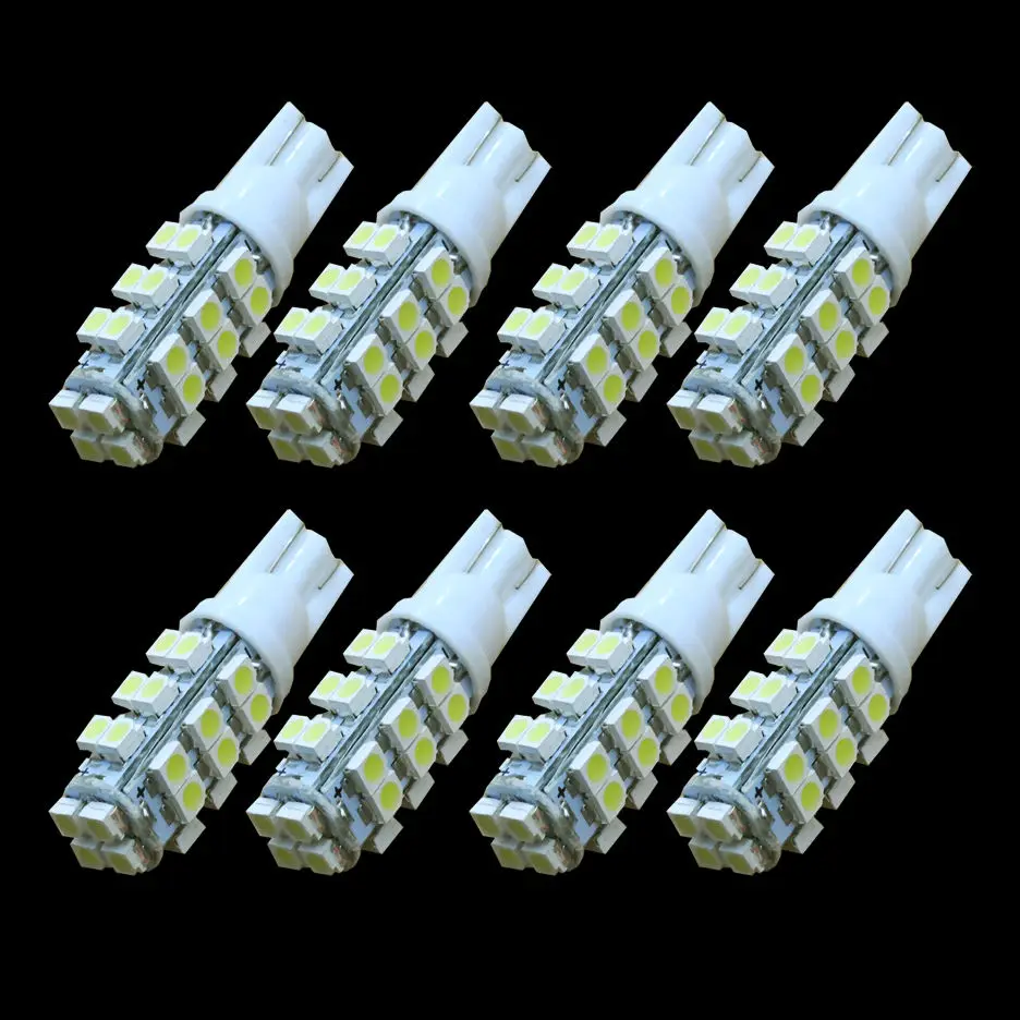10 лампочек 28 светодиодов Smd Encaixe T10 W5w Pingo Leds Pingao | Автомобили и мотоциклы