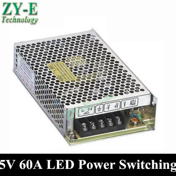 

1X 300W 5V 60A lled Power supply Switching Power Supply Driver For LED Strip light Display AC110V-240V Input 5V Output free ship