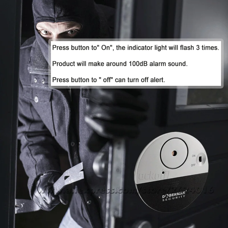 Door Window Vibration Sensor Alarm System