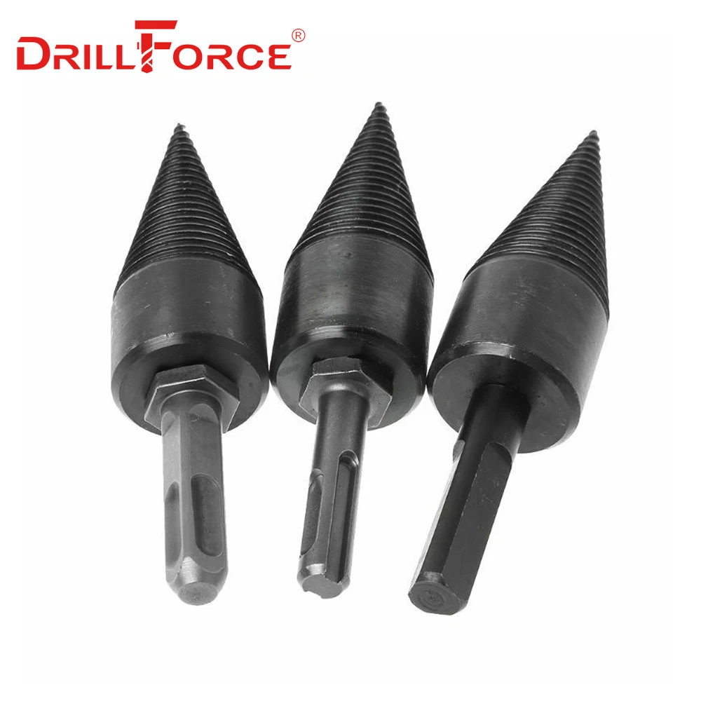 Drillforce дровяной сплиттер, станок для сверления древесины, конусный расширитель, перфоратор, шуруповерт, сверло, разрезные буровые инструменты 130x32 мм