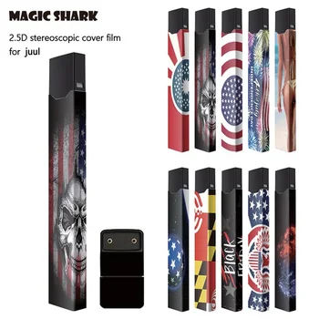 

Skull USA Flag Sticker 3M Skin Vape Sticker Suitable For Juul E Electronic Cigarette Accessories 2019 New Cool Stickers