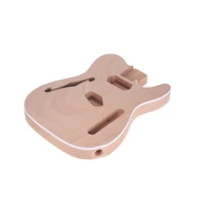 Cuerpo de guitarra eléctrica sin terminar, cuerpo de guitarra en blanco, cuerpo de madera de caoba, piezas de guitarra, accesorios para guitarra