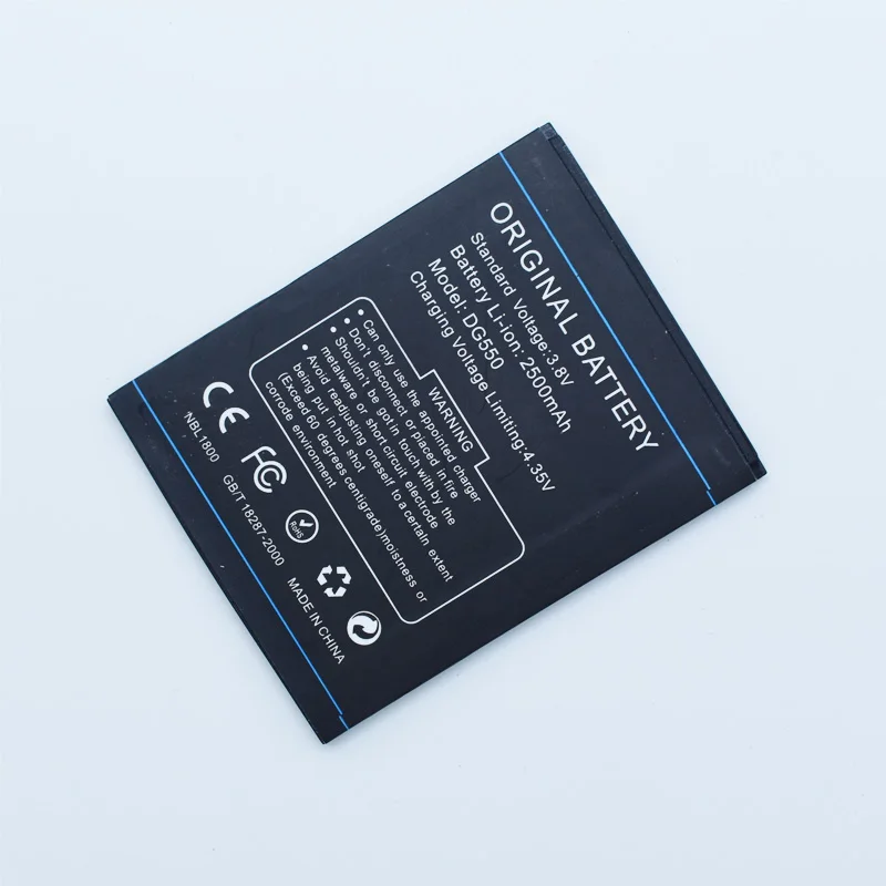 Hekiy B-DG550 DG550 Original Cell Phone Battery For Doogee Dagger 550 2600mAh Real Capacity Replacement Batteries Best Quality | Мобильные