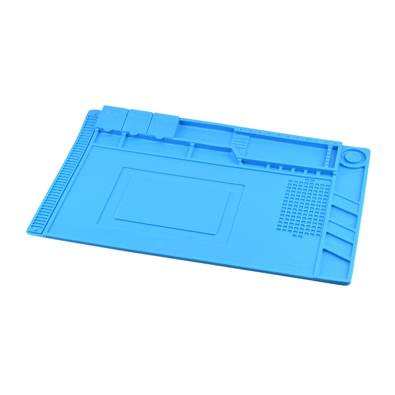 UK 45x30cm Soldering Maintenance Platform Heat Insulation Silicone Pad Desk Mat