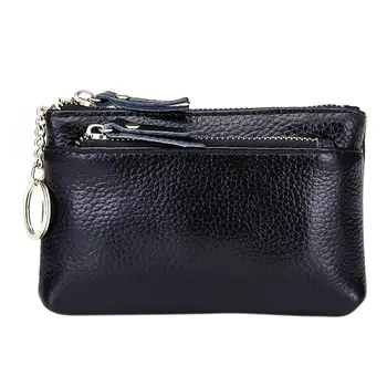 

PinShang Women's PU Leather Lichee Pattern Solid Color Mini Wallet Purse Coin Holder Keys Handbag ZK30