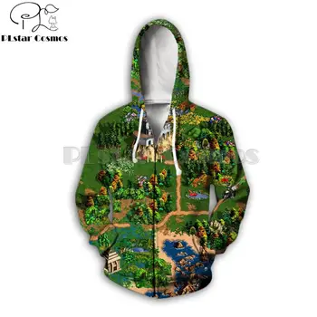 

PLstar Cosmos Brand Fashion Mens zip hoodies game Heroes of Might & Magic 3D Printed Hooded jacket streetwear sudadera hombre