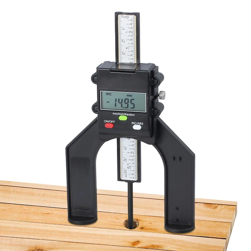 Digital Tread Depth Gauge Self Standing Aperture 80mm Hand