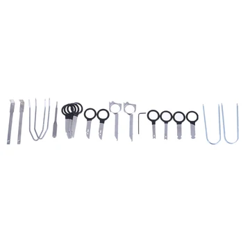 

1 Set 20pcs Car Radio Audio Removal Install Key Kit Stereo Dash CD Player Removal Tool Set Automobile Accessories