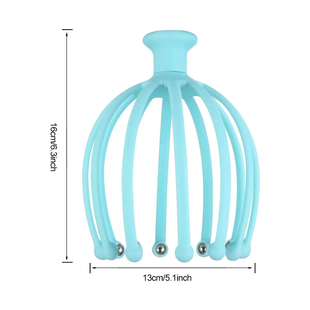 Scalp Massager,Portable Hand Held Massage Tingler,SPA Head Massager Stress Relax 12 Claw Ball Roller Hair Care Massage Tools