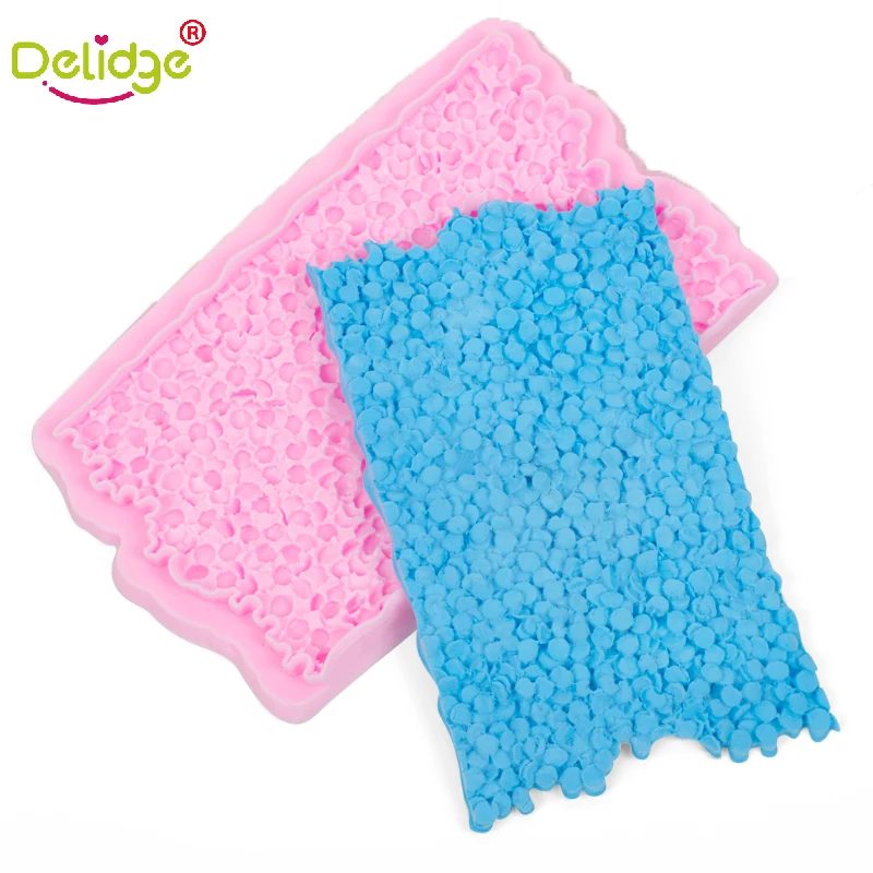 

Delidge 1pc Fondant Mold Food-grade Silicone Sugarcraft Chocolate Mold Kitchen Baking Around Cake Decorating Tools
