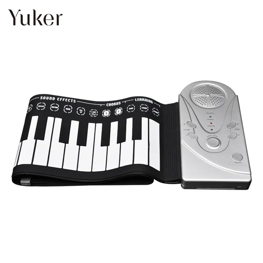 

Silicon 49K1 Electronic Organ 49 Key Electronic Keyboard Piano Music Roll Up Piano Flexible