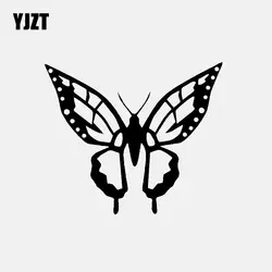 YJZT 15,9 см * 13,5 см Бабочка монарх виниловая наклейка на машину Стикеры черный/серебристый C24-0004
