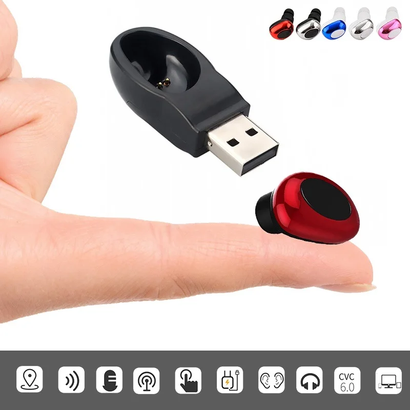 Мини беспроводные Bluetooth наушники в ухо наушник невидимая гарнитура Громкая связь