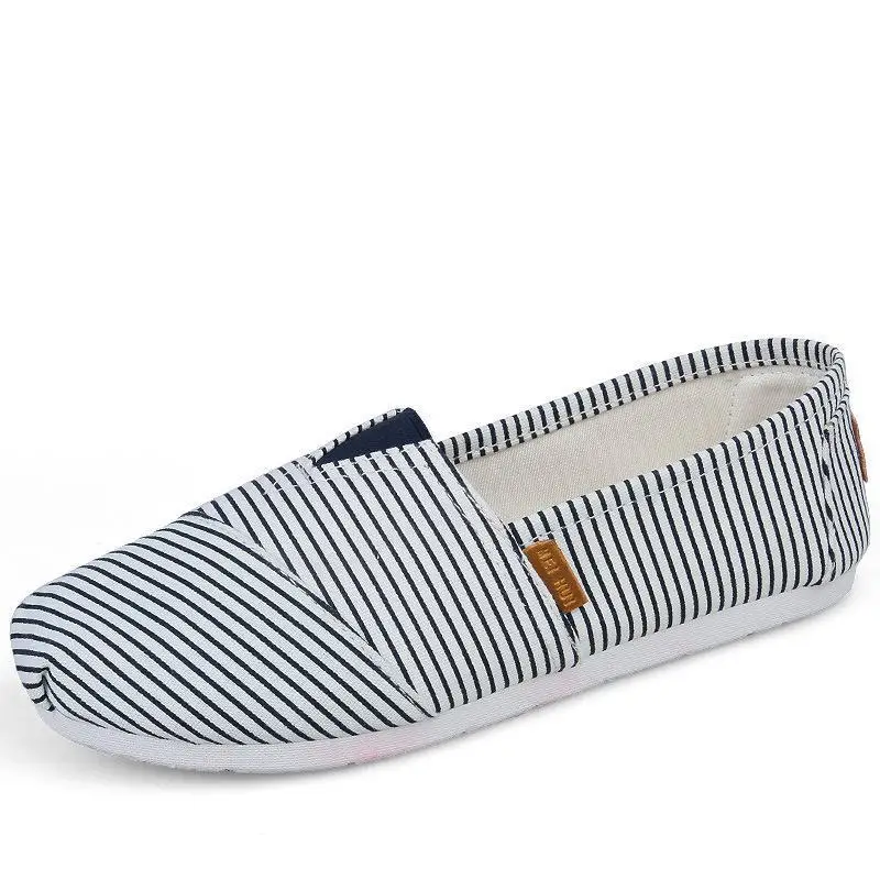 Новая парусиновая обувь, женские осенние Наборы для ухода за кожей ног ленивый Обувь для отдыха - Цвет: Синий