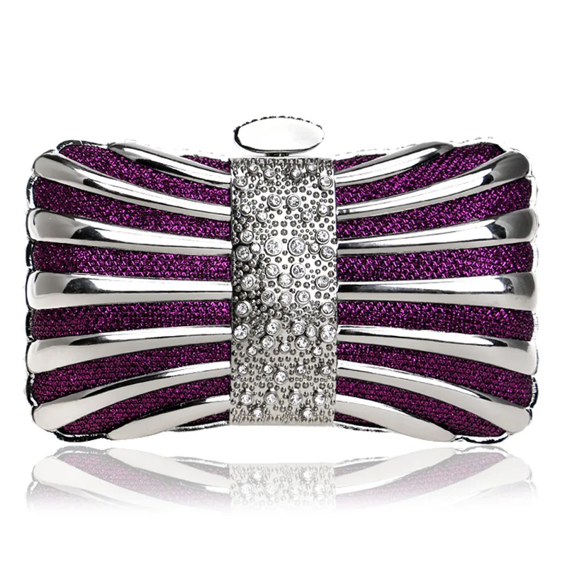 

XINDI Metal Mixed Color Evening Clutch Bags Butterfly Elegant Women Evening Bag Chain Shoulder Diamonds Handbags and small purse