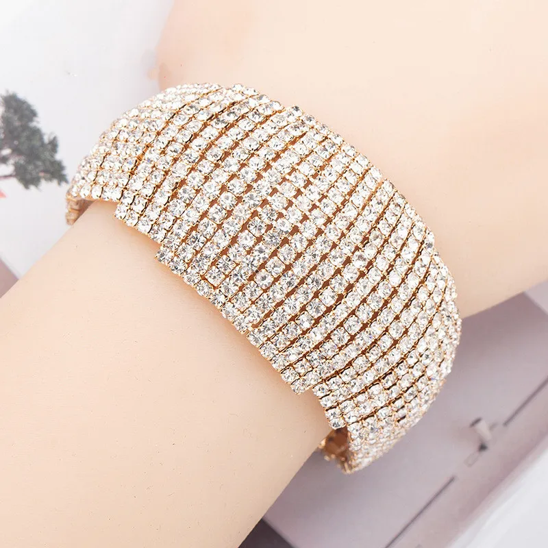 New-arrival-Wide-Rhinestone-Bracelet-Chain-Inlay-Gold-Bridal-Bracelets-Bangles-Wedding-Jewelry-RE742 (1)