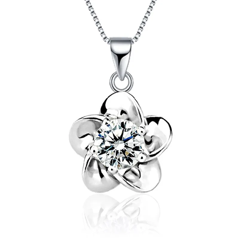 1PCS Jewelry Findings /"Water Wave/" 925 Plaqué Argent Collier Chaîne Pour Pendentif