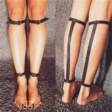 2 шт. панк готические заклепки ручной работы голени ремни лодыжки кожаный ремень ремни