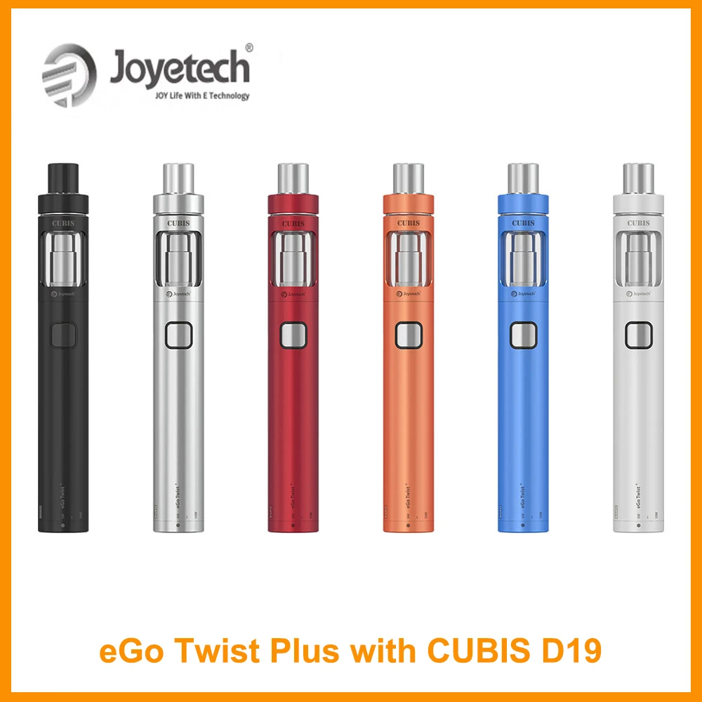 

Original Joyetech eGo Twist+ with CUBIS D19 Kit 2ml E-juice Capacity With 1500mAh Battery Capacity Electronic Cigarette