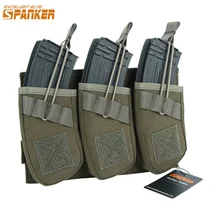 Отличный Элитный бизань Тактический тройной АК 47 зажимы для патронов универсальный набор зажимов для охоты на открытом воздухе боевой военный Журнал аксессуар