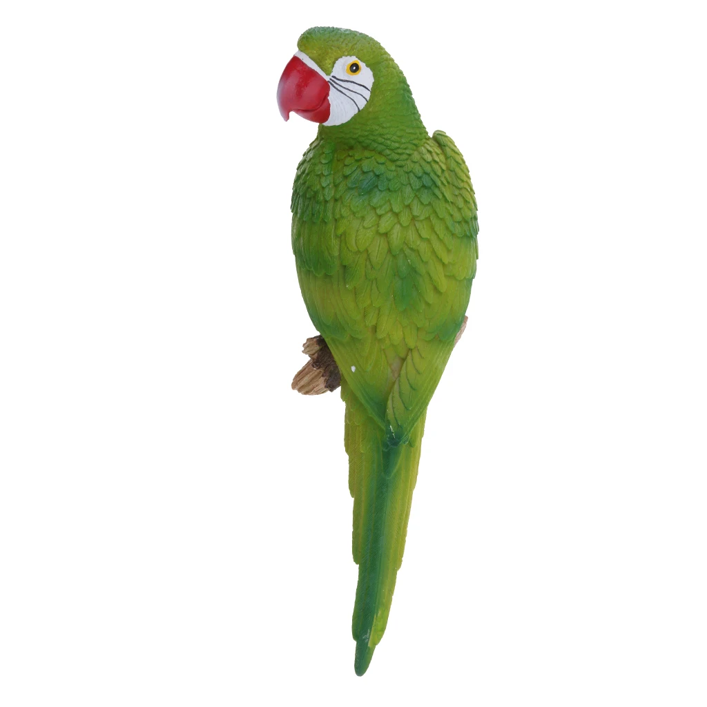20 Style  Artificial Bird Resin Large Parrot Bird Statue Yard Tree Lawn Ornament Hanging Sculpture Decoration Home Garden Craft