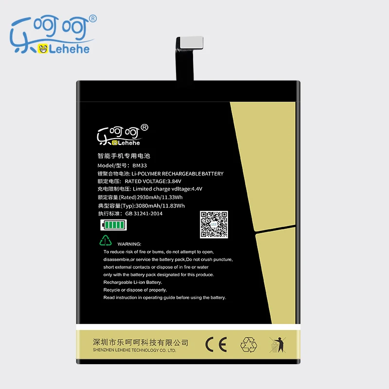

New Original LEHEHE BM33 Battery for XIaomi Mi4i Battery Mi 4i 3080mAh High Quality Replacement Bateria with Tools Gifts