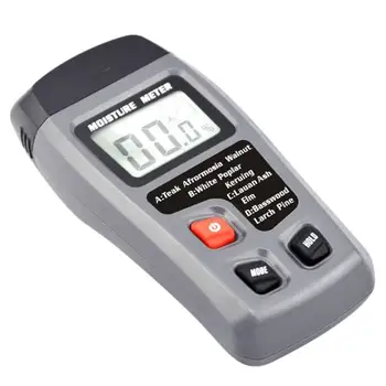 

0-99.9% 2 Pins LCD Digital 0.5% Accuracy Wood Moisture Meter Humidity Tester Timber Damp Detector