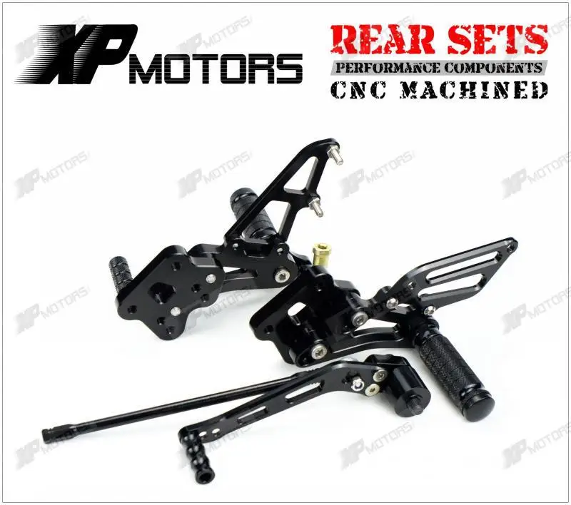 

New CNC Billet Racing Foot Pegs Rear Sets For Suzuki GSXR600/GSXR750 2006 2007 2008 2009 2010 Black