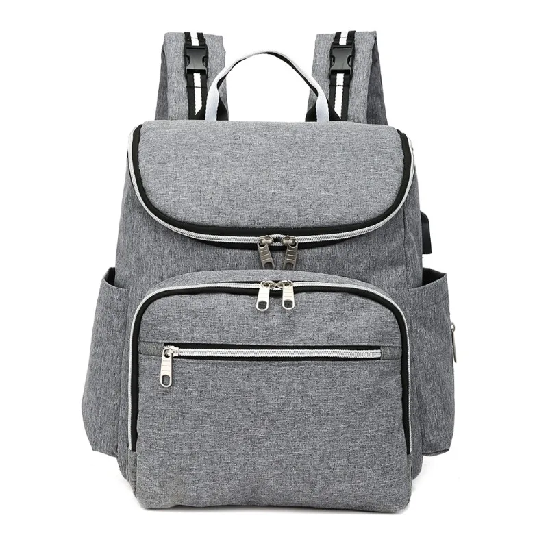 

Multi-Functional Mummy Diaper Bags Baby Nappy Large Travel Backpack USB Charging