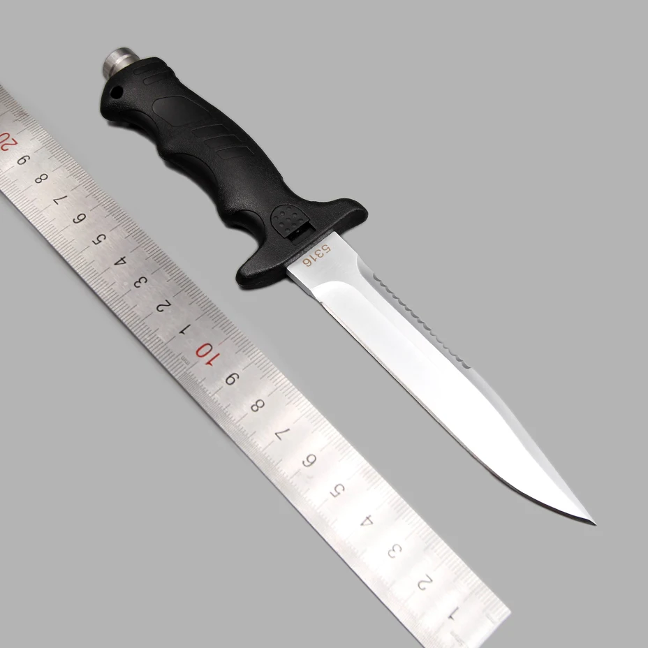 Chinese army diving knife 440c fixed blade camping rust surface serrated portable wearable outdoor tactical knife with sheath Chinese army diving knife 440c fixed blade camping rust surface serrated portable wearable outdoor tactical knife with sheath