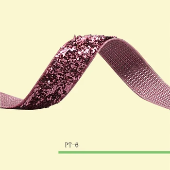 

0.75inch" Baby Pink Sparkle Metallic Velvet Ribbon