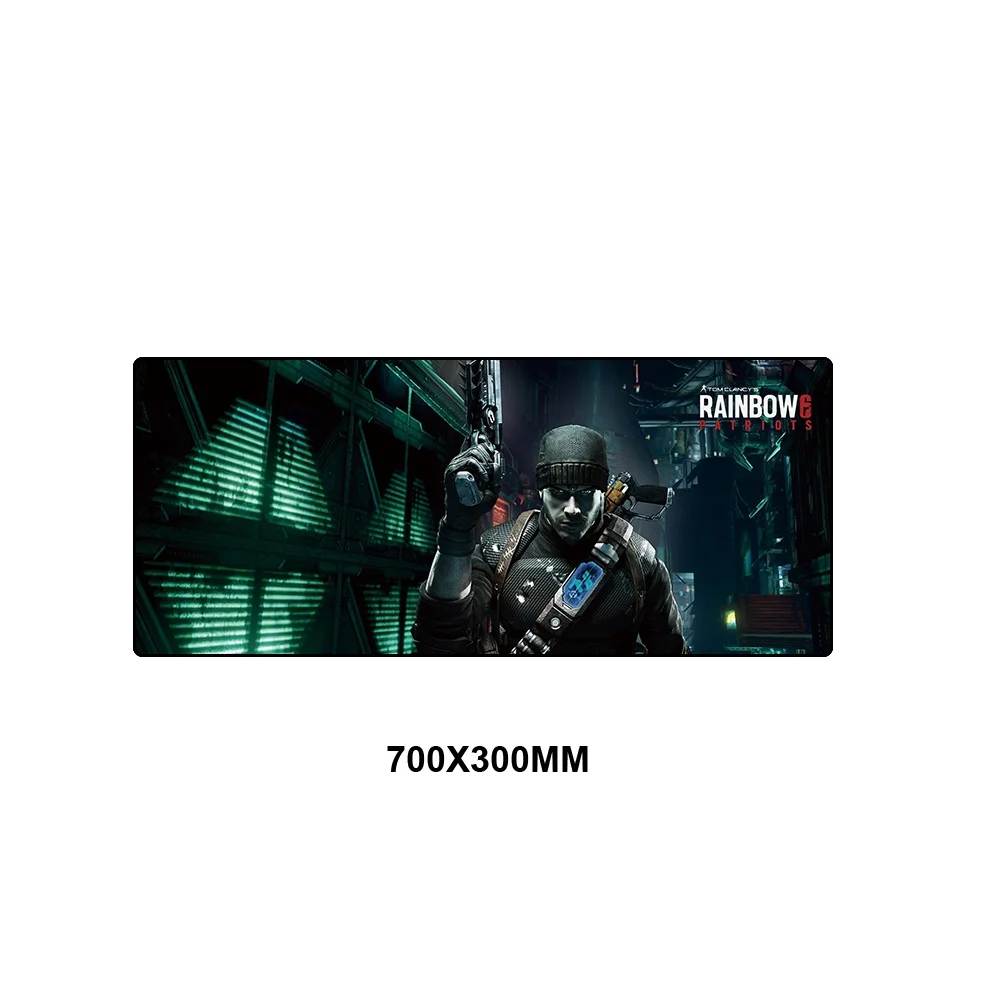 Розовый Игровой коврик для мыши Rainbow Six Siege XL, большой резиновый коврик для Геймерской настольной клавиатуры с оверлоком, коврик для мыши, игровые коврики для компьютера, ПК, ноутбука - Цвет: Розовый