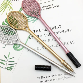 

5 pcs/Lot Kawaii Creative Badminton racket ink pen Cute Gel Pen Stationery Office School supplies pens