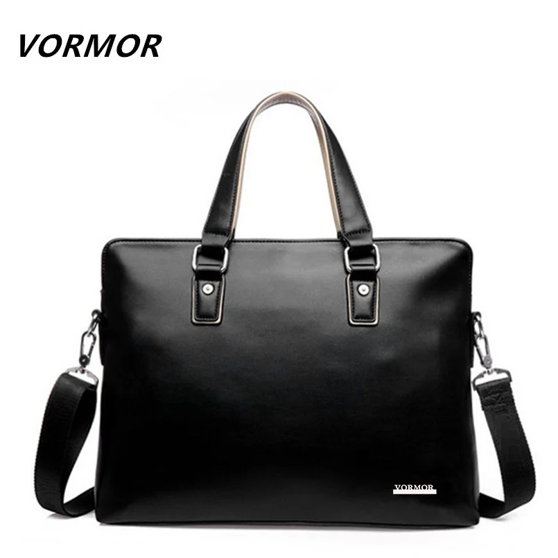 VORMOR 2019 الرجال عارضة حقيبة حقيبة بو الجلود حقائب كتف متنقلة الكمبيوتر حقيبة يد للحاسوب المحمول حمل حقيبة الأسود/الأزرق