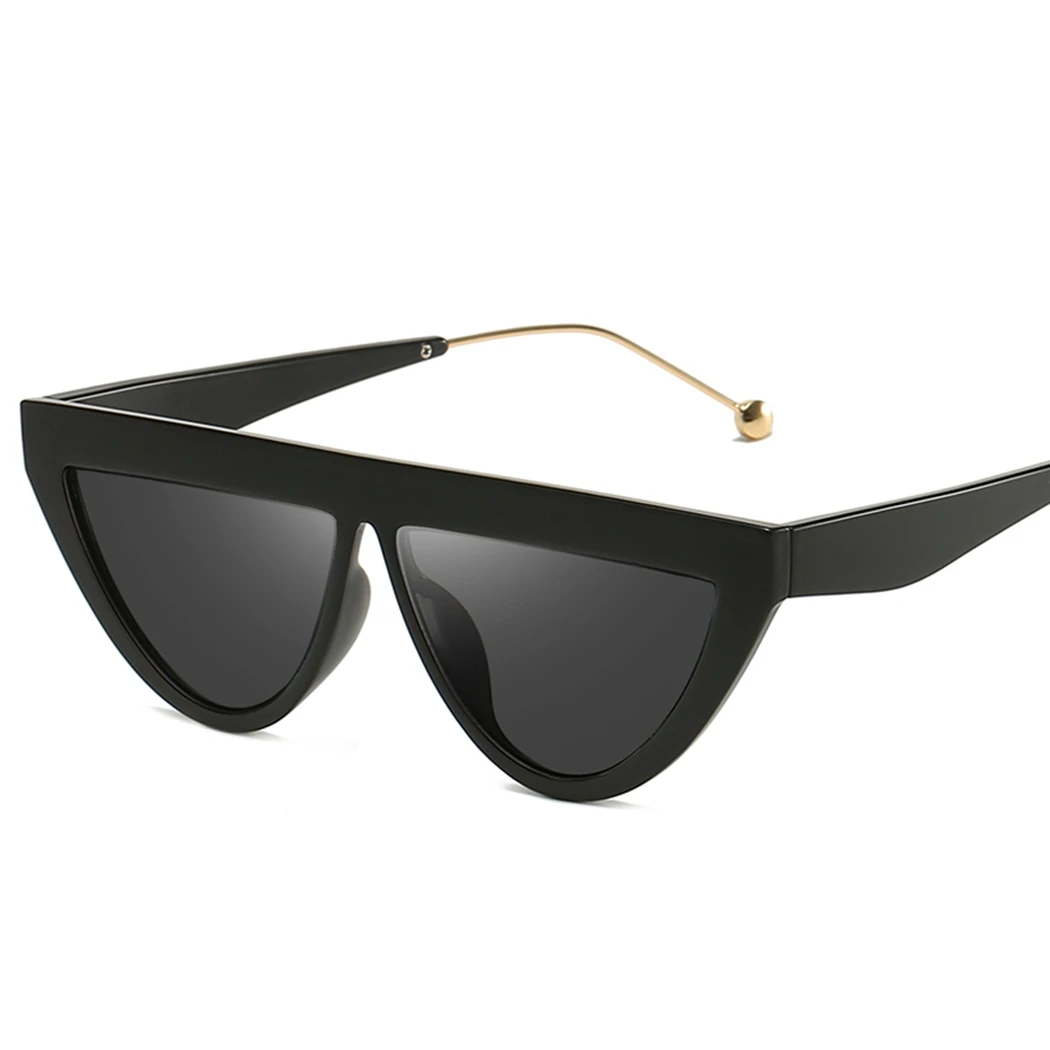 Vinatge Pilot треугольные солнечные очки для женщин в горошек оправа солнцезащитные очки ретро старая школа солнцезащитные очки уличная Дамские очки оттенки - Цвет линз: 001