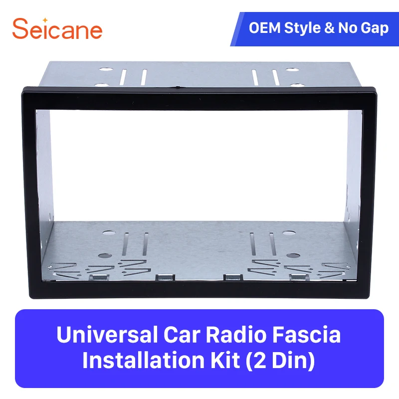 

Seicane Universal 2Din Car Autoradio Frame Mount Kit for Stereo Stereo Player Install Cover Trim Surround Trim Panel 173*98mm