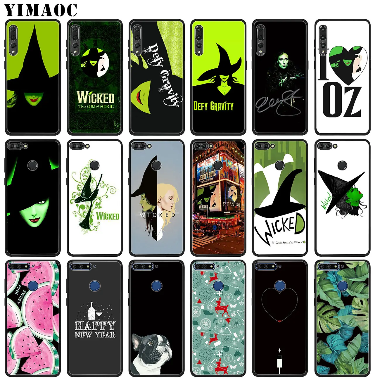 YIMAOC Broadway Musical Wicked Lyrics Soft Silicone Case for Huawei P20 Pro P10 P9 P8 Lite Mini 2017 P Smart Z 2019 flower YIMAOC Broadway Musical Wicked Lyrics Soft Silicone Case for Huawei P20 Pro P10 P9 P8 Lite Mini 2017 P Smart Z 2019 flower