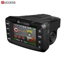 Ruccess Rivelatori Radar 3 in 1 DVR Radar Detector GPS Anti Radar per Auto Full HD 1296 P Videocamera per auto 1080 P Video Recorder Auto Cam