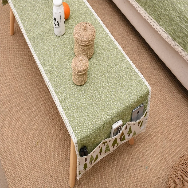 

1PC Tablecloth Cotton Handmade Mat Storage Linen Weaving Table Pad Towel Pastoral Table Cover Cloth Tea Dining Kitchen Towel